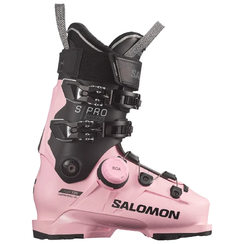 Ski boots for foam padding-Salomon Women's S/Pro Supra BOA 105 W GW Ski Boot 2025 Rose Shadow/Black/Beluga