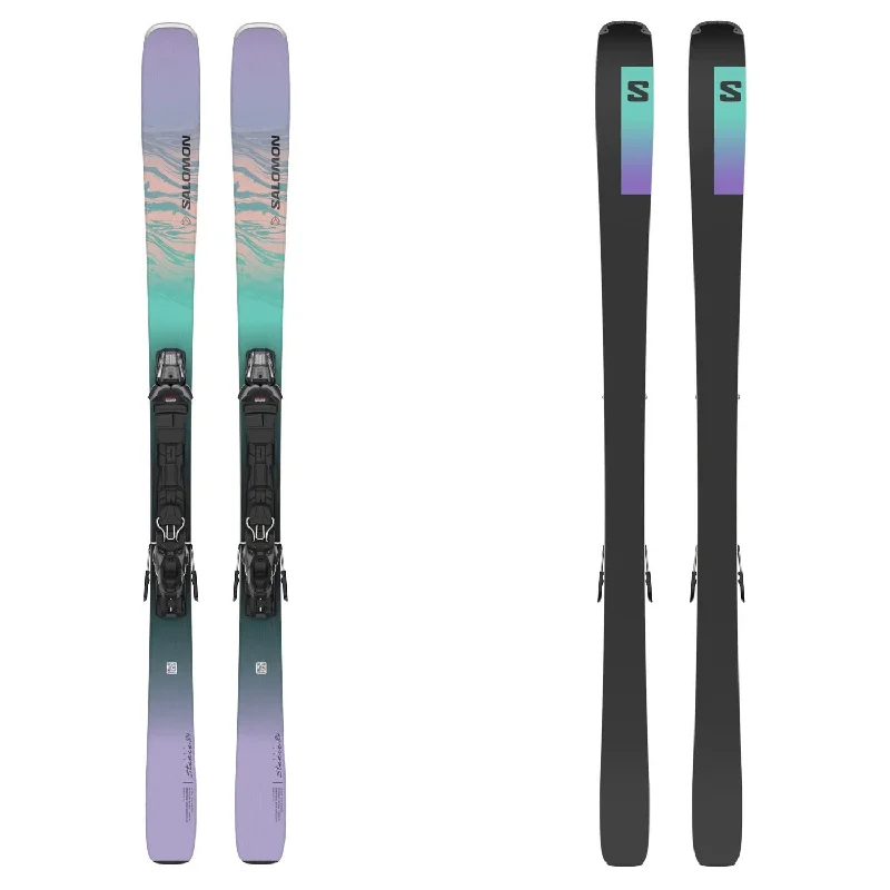 Skis for fast turns-Salomon Women's Stance 84 Ski + M11 GW L90 Binding 2025