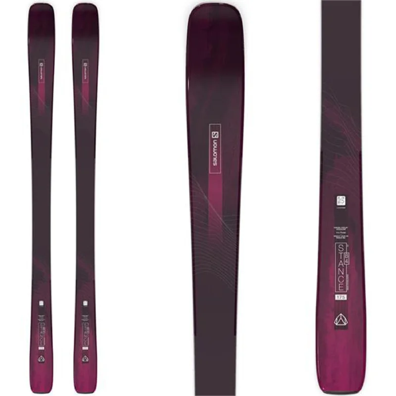 Skis with cedar tones-Salomon Women's Stance 84 Skis (Ski Only) 2023