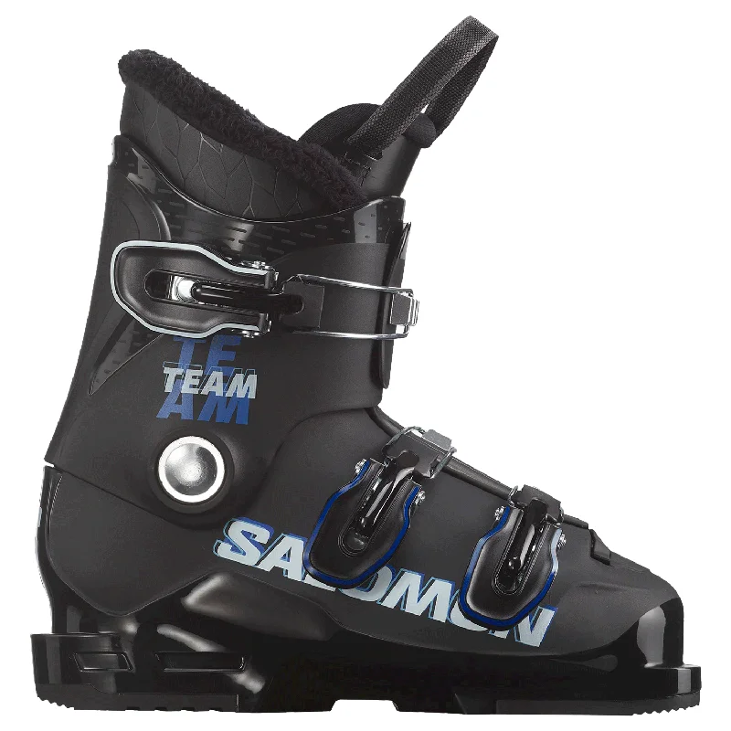 Ski boots for boot weight-Salomon Youth Team T3 Ski Boot 2025 Black/Race Blue/White