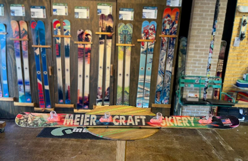 Skis with ridge designs-Shot Skis