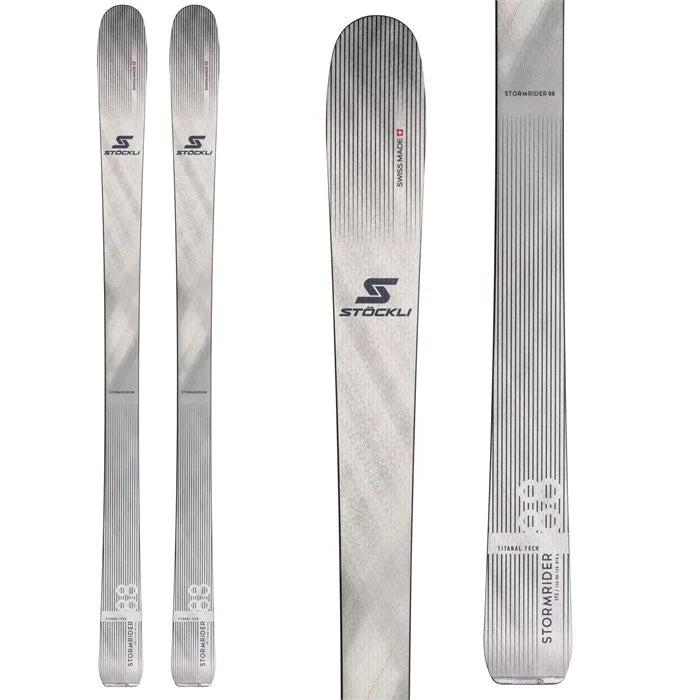 Skis with raffia cores-Stockli Stormrider 88 W/Look Pivot 15 Bindings - 2025