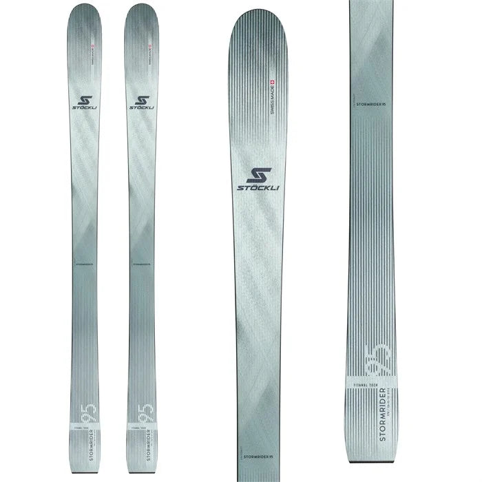 Skis with opal details-Stockli Stormrider 95 Skis - 2025