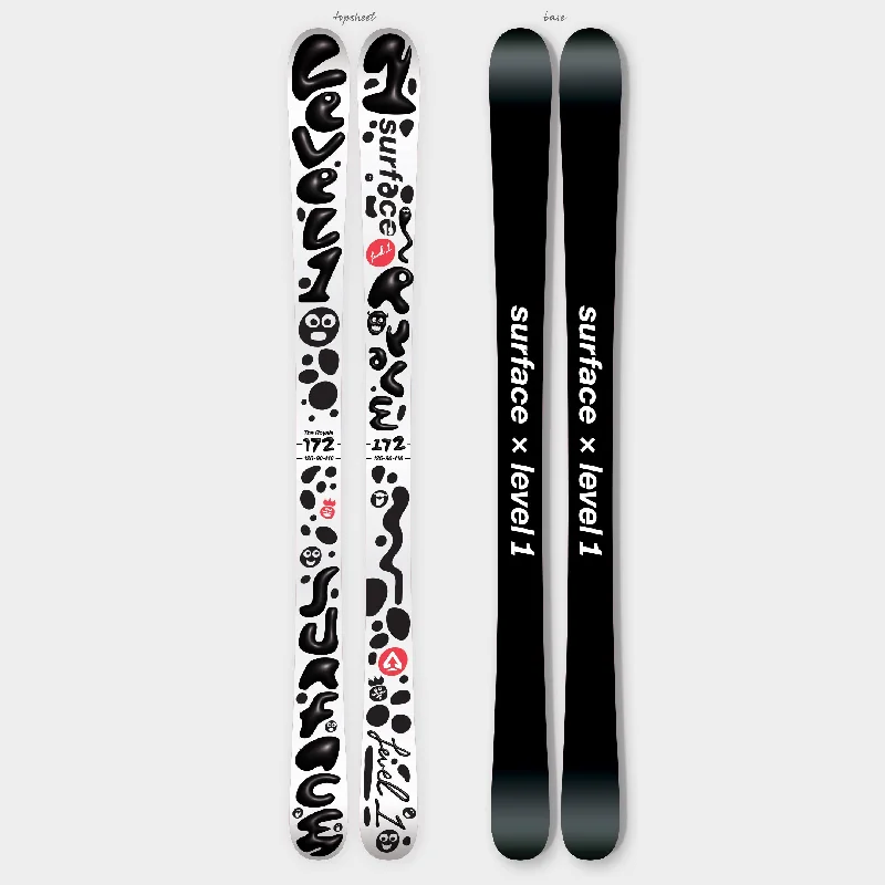 Skis with chic prints-Surface × Level 1 – The Royale Collab Ski