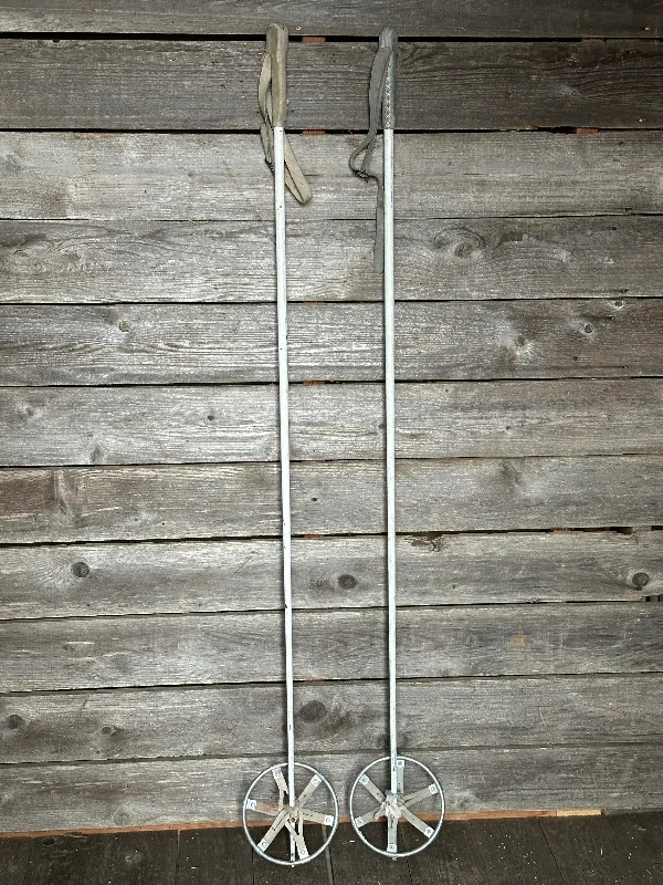 Ski poles summit-Vintage White US Ski Poles