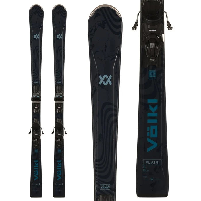 Skis with cushioned bases-Volkl Flair 76 W/VMotion 10 Bindings - 2025