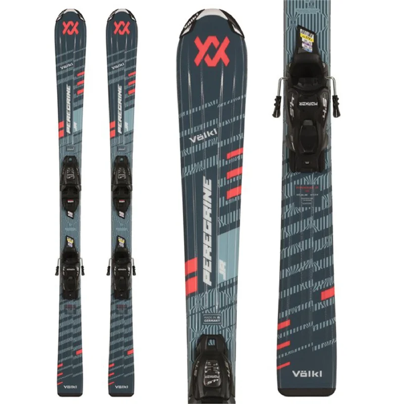 Skis with peak prints-Volkl Kids' Peregrine Jr Skis w/vMotion 4.5 Jr Bindings 2025