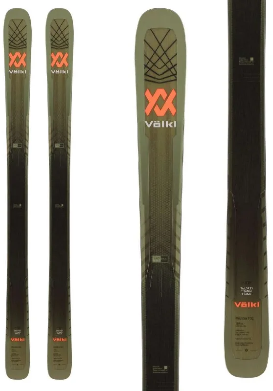 Skis with tough bases-Volkl Mantra 102 Men's Skis  - 2024