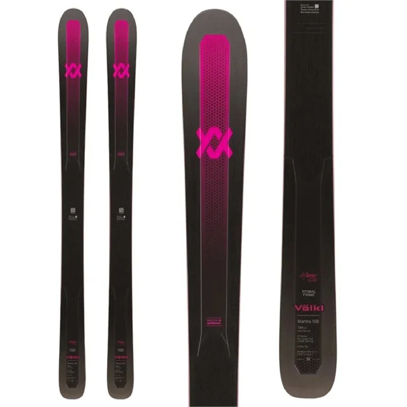 Skis with wax-free bases-Volkl Mantra 108 Skis  (Ski Only) 2025