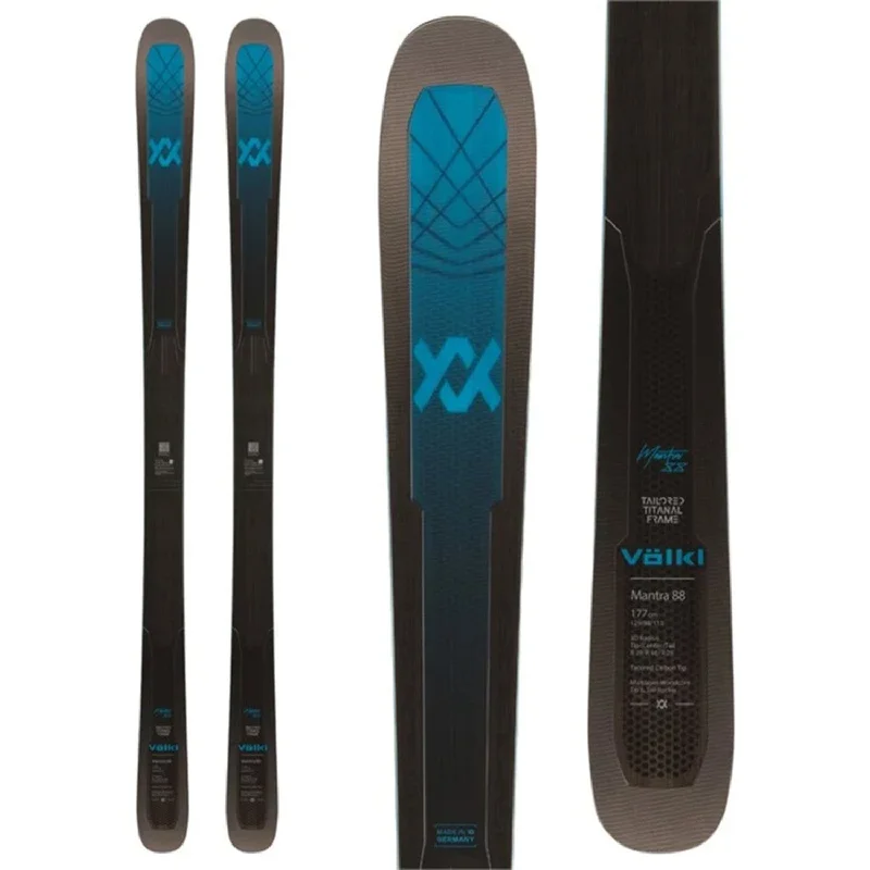 Skis with rigid bases-Volkl Mantra 88 Skis (Ski Only) 2025