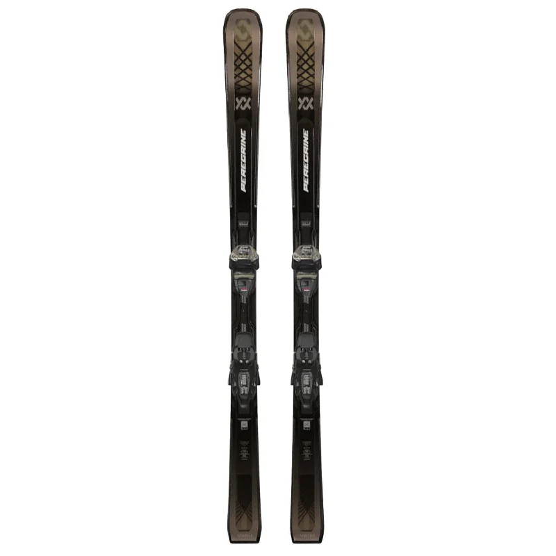 Skis with neon accents-Volkl Peregrine V-Werks Skis w/Lowride XL 13 FR V-Werks GW Black Bindings 2025