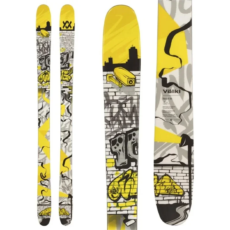 Skis with hybrid materials-Volkl Revolt 96 Skis (Ski Only) 2025