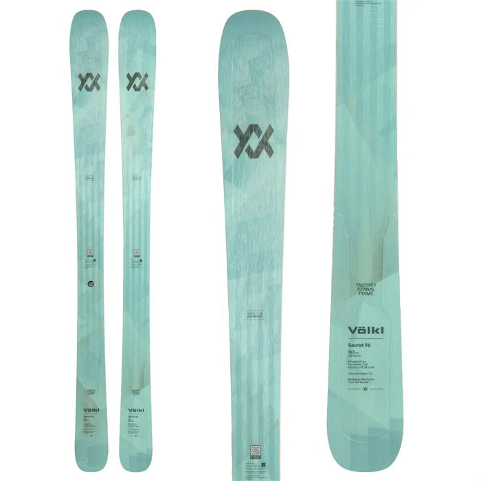 Skis for mountain resorts-Volkl Secret 96 Skis - 2025