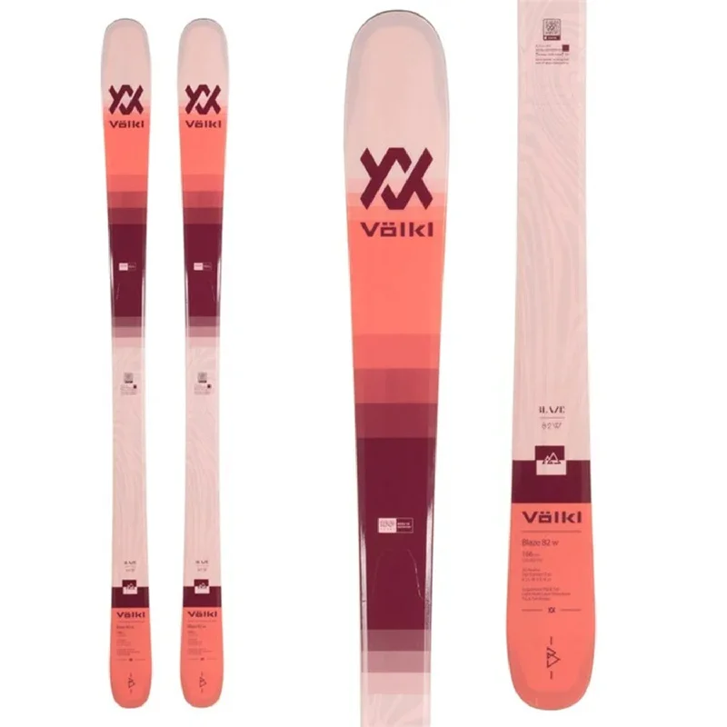 Skis with wide widths-Volkl Women's Blaze 82 Skis (Ski Only) 2024