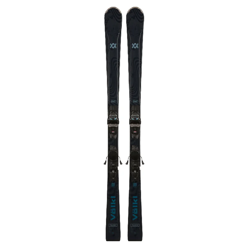 Skis with ventilated bases-Volkl Women's Flair 76 Ski + vMotion 10 Binding 2025