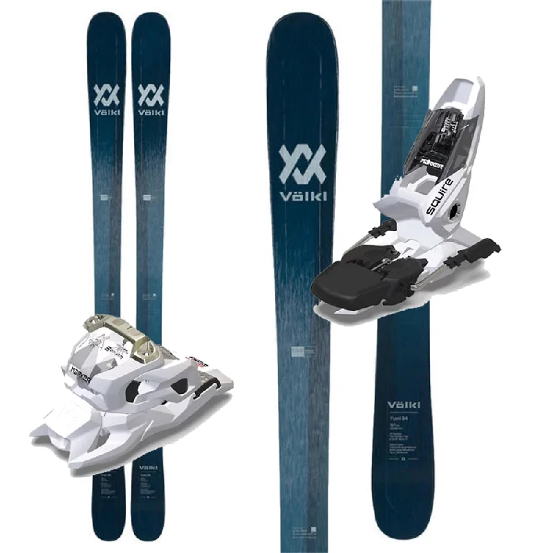 Ski Bindings in shiny silver-Volkl Yumi 84 W/ Marker Squire 11 GW Bindings - 2023